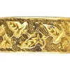 Victorian 18ct Gold Wedding Band With Ivy Leaf Motif -Antique Jewellery Company DSC07757