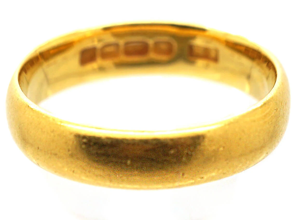 22ct Gold Wedding Ring Assayed In 1924 5 22ct Gold Wedding Ring Assayed In 1924 - Image 3