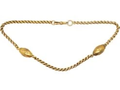 Victorian 15ct Gold Chain With Ball Detail