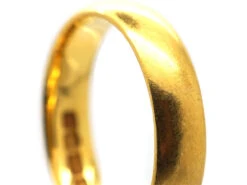 22ct Gold Wedding Ring Assayed In 1924 11 22ct Gold Wedding Ring Assayed In 1924 -Antique Jewellery Company DSC07840 copy