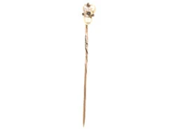 Edwardian Baroque Pearl Set With A Rose Diamond Tie Pin -Antique Jewellery Company DSC07862