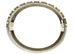 Victorian Silver Gilt Bangle With Rose Motif 12 Victorian Silver Gilt Bangle With Rose Motif -Antique Jewellery Company DSC07879