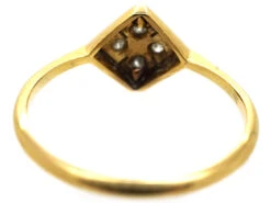 Art Deco 18ct Gold & Platinum Diamond Shaped Diamond Ring 17 Art Deco 18ct Gold & Platinum Diamond Shaped Diamond Ring -Antique Jewellery Company DSC07884