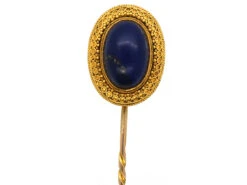 Victorian 18ct Gold & Lapis Lazuli Tie Pin