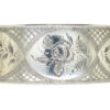 Silver Bangle With Engraved Flower Motif -Antique Jewellery Company DSC07956