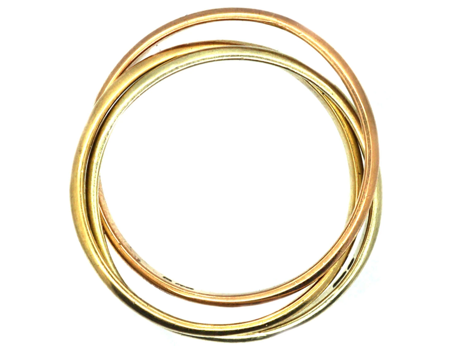 9ct Three Colour Gold Russian Wedding Ring 5 9ct Three Colour Gold Russian Wedding Ring - Image 3