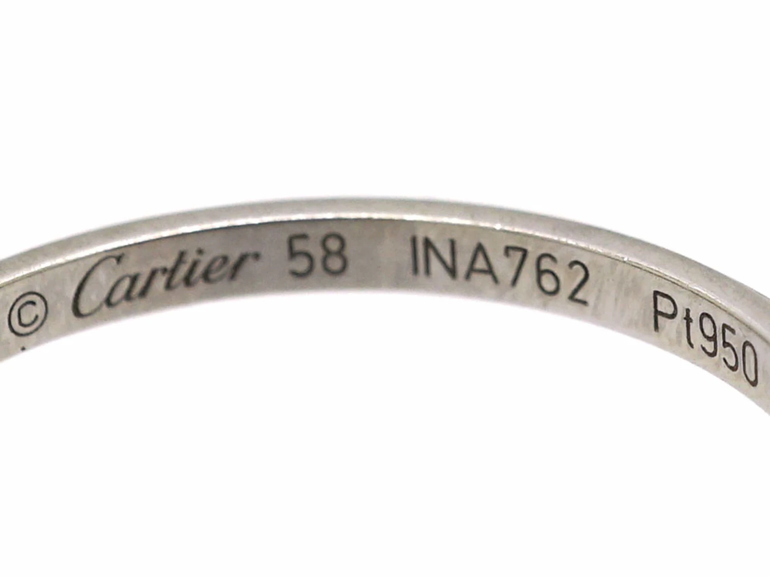 Cartier Platinum Wedding Ring 6 Cartier Platinum Wedding Ring - Image 4