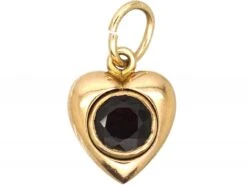 Edwardian 15ct Gold Heart Pendant Set With A Natural Split Pearl 7 Edwardian 15ct Gold Heart Pendant Set With A Natural Split Pearl -Antique Jewellery Company DSC08057 scaled 1