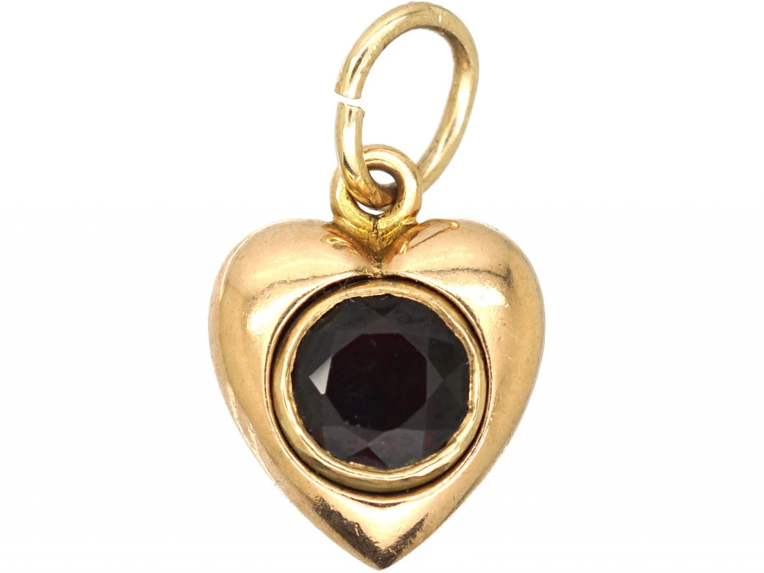 Edwardian 15ct Gold Heart Pendant Set With A Natural Split Pearl 5 Edwardian 15ct Gold Heart Pendant Set With A Natural Split Pearl - Image 3