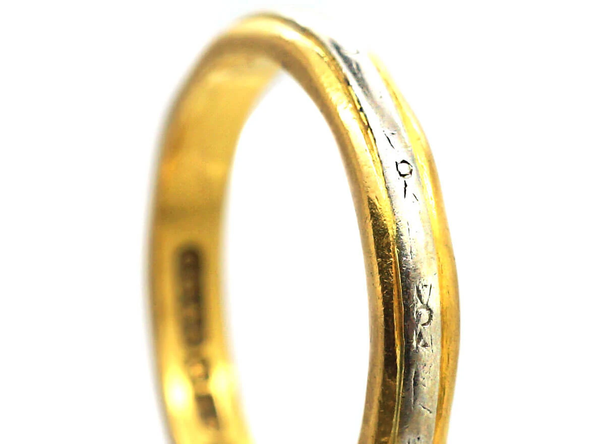 18ct Gold & Platinum Wedding Ring By Charles Green & Sons 4 18ct Gold & Platinum Wedding Ring By Charles Green & Sons - Image 2