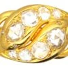 French Import 19th Century 18ct Gold Double Snake Ring Set With Rose Diamonds 1 French Import 19th Century 18ct Gold Double Snake Ring Set With Rose Diamonds -Antique Jewellery Company DSC08061 scaled 1
