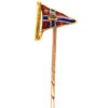 18ct Gold & Enamel Burgee Tie Pin For The Royal Lymington Yacht Club