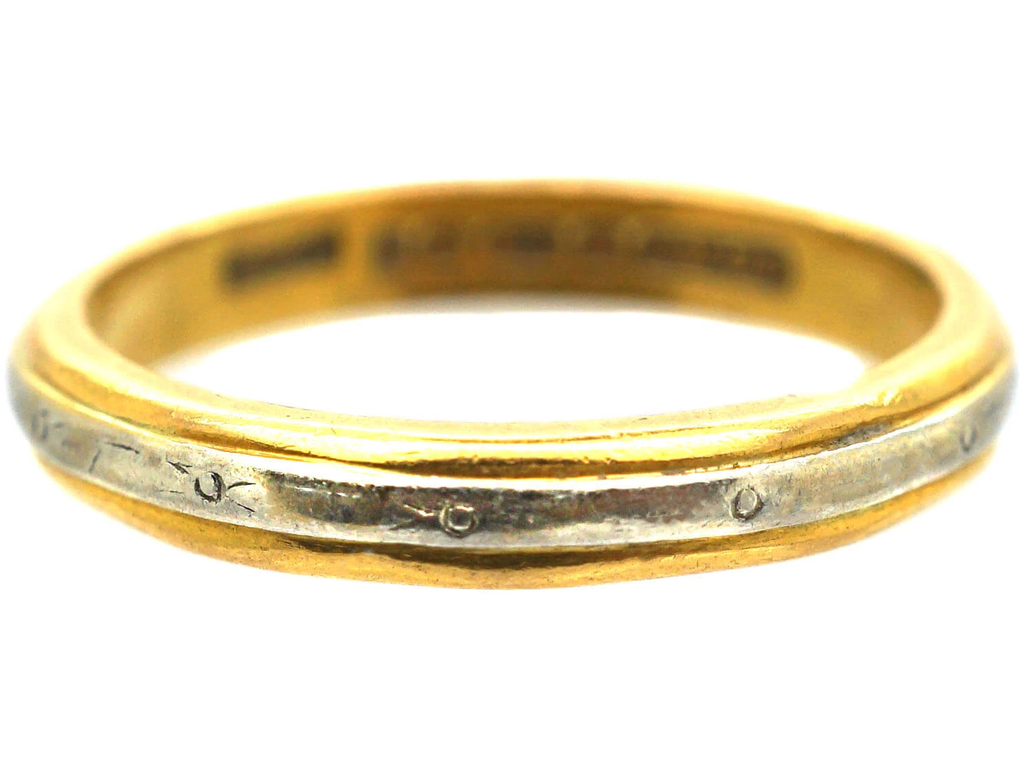 18ct Gold & Platinum Wedding Ring By Charles Green & Sons 7 18ct Gold & Platinum Wedding Ring By Charles Green & Sons - Image 5
