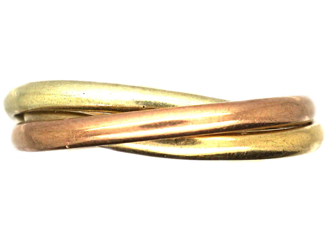 9ct Three Colour Gold Russian Wedding Ring 3 9ct Three Colour Gold Russian Wedding Ring