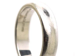 Platinum Wedding Ring By Tiffany & Co 8 Platinum Wedding Ring By Tiffany & Co -Antique Jewellery Company DSC08100 copy