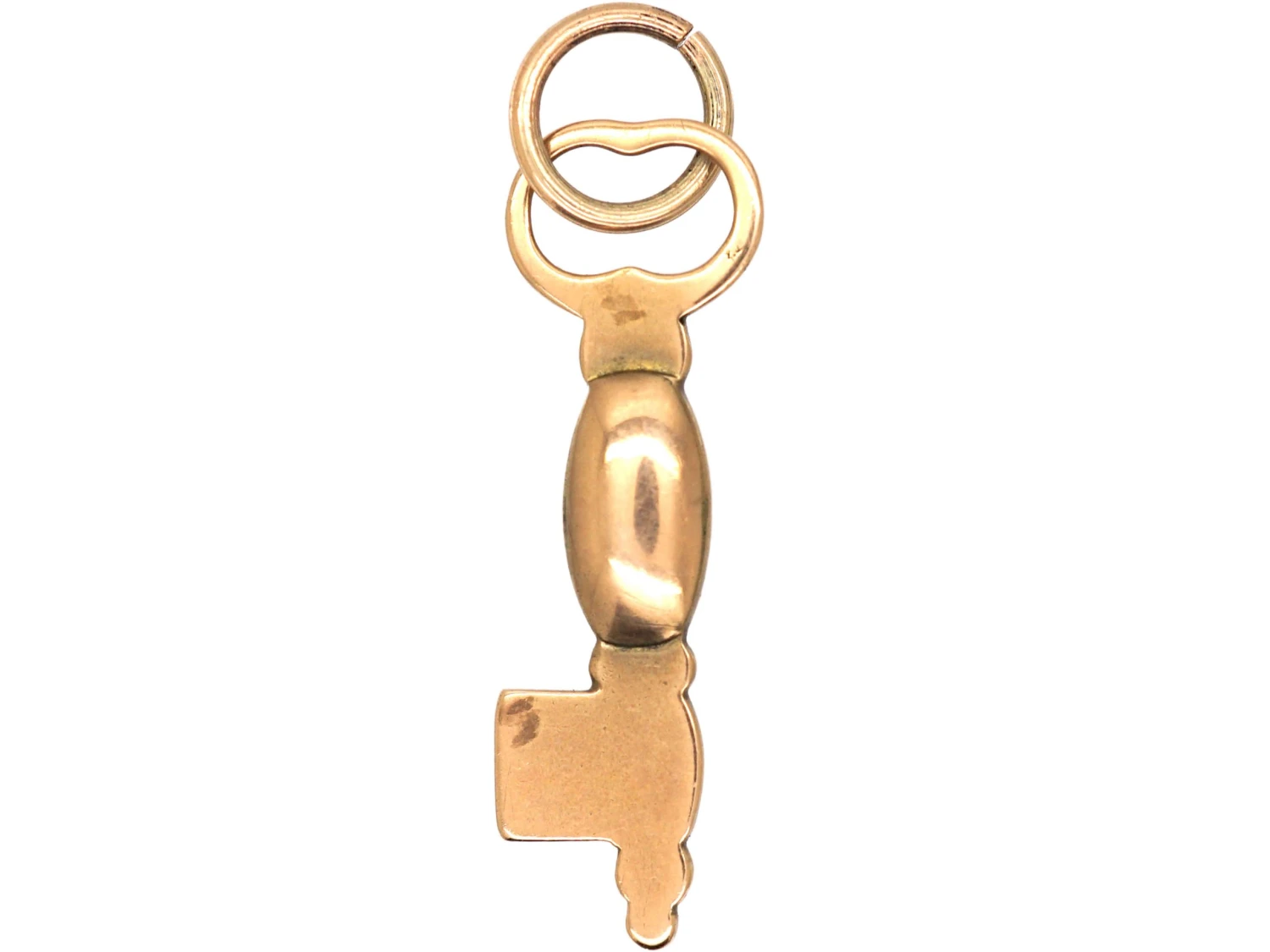 Georgian 9ct Gold Key With Locket & Engraved Amitie 5 Georgian 9ct Gold Key With Locket & Engraved Amitie - Image 3
