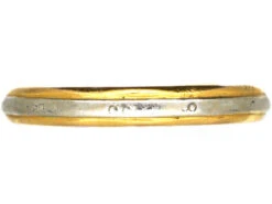 18ct Gold & Platinum Wedding Ring By Charles Green & Sons