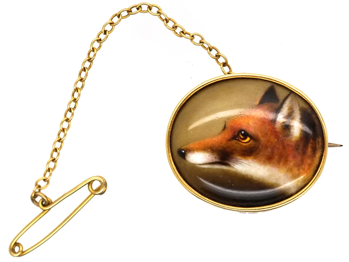 Victorian 15ct Gold Brooch Of A Fox Head By Ford 3 Victorian 15ct Gold Brooch Of A Fox Head By Ford