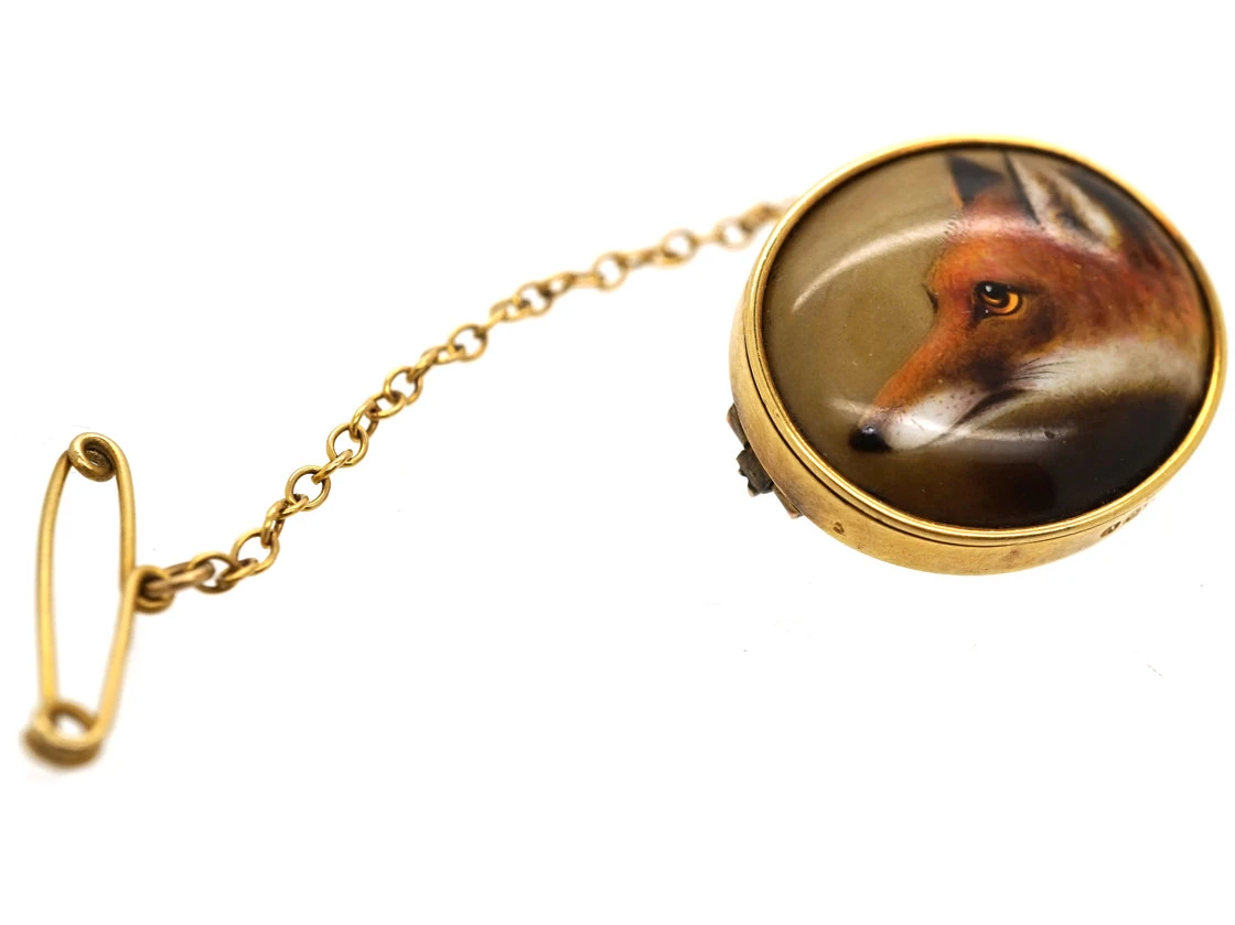 Victorian 15ct Gold Brooch Of A Fox Head By Ford 5 Victorian 15ct Gold Brooch Of A Fox Head By Ford - Image 3
