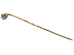 Diamond Solitaire Tie Pin 12 Diamond Solitaire Tie Pin -Antique Jewellery Company DSC08169