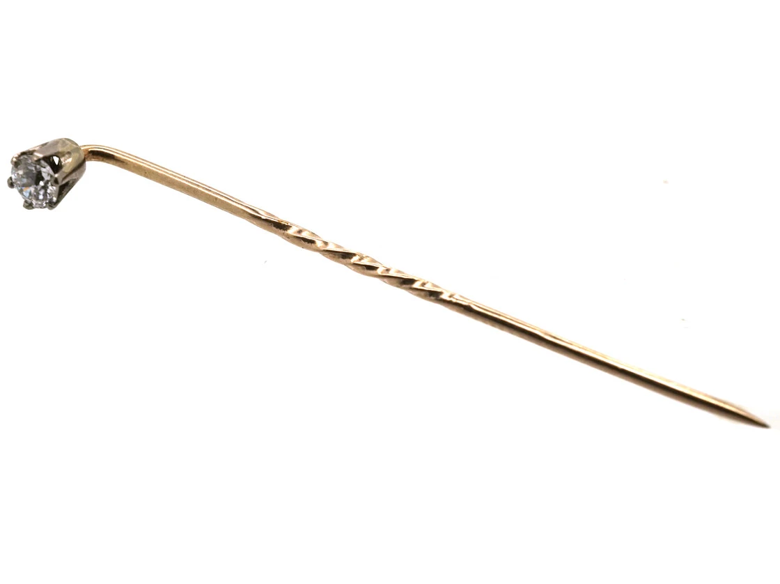 Diamond Solitaire Tie Pin 7 Diamond Solitaire Tie Pin - Image 5