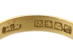 Edwardian 18ct Gold Wedding Band 9 Edwardian 18ct Gold Wedding Band -Antique Jewellery Company DSC08191