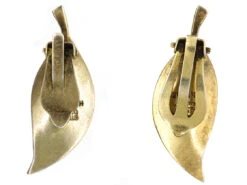 Silver & Blue Enamel Earrings By Bjerring Brothers 13 Silver & Blue Enamel Earrings By Bjerring Brothers -Antique Jewellery Company DSC08193