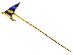 Edwardian 15ct Gold Royal Clyde Yacht Club Burgee Tie Pin 11 Edwardian 15ct Gold Royal Clyde Yacht Club Burgee Tie Pin -Antique Jewellery Company DSC08201 2