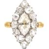 Victorian 18ct Gold Marquise Shaped Diamond Ring Set With A Large Marquise Diamond -Antique Jewellery Company DSC08211 scaled 1