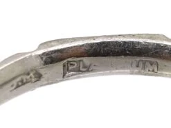 Early 20th Century Platinum Faceted Wedding Ring -Antique Jewellery Company DSC08279 scaled 1