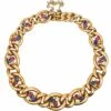 Edwardian 15ct Gold Curb Bracelet With Three Leaf Clover Motifs Set With Sapphires, Rubies & Diamonds 1 Edwardian 15ct Gold Curb Bracelet With Three Leaf Clover Motifs Set With Sapphires, Rubies & Diamonds -Antique Jewellery Company DSC08281 scaled 2
