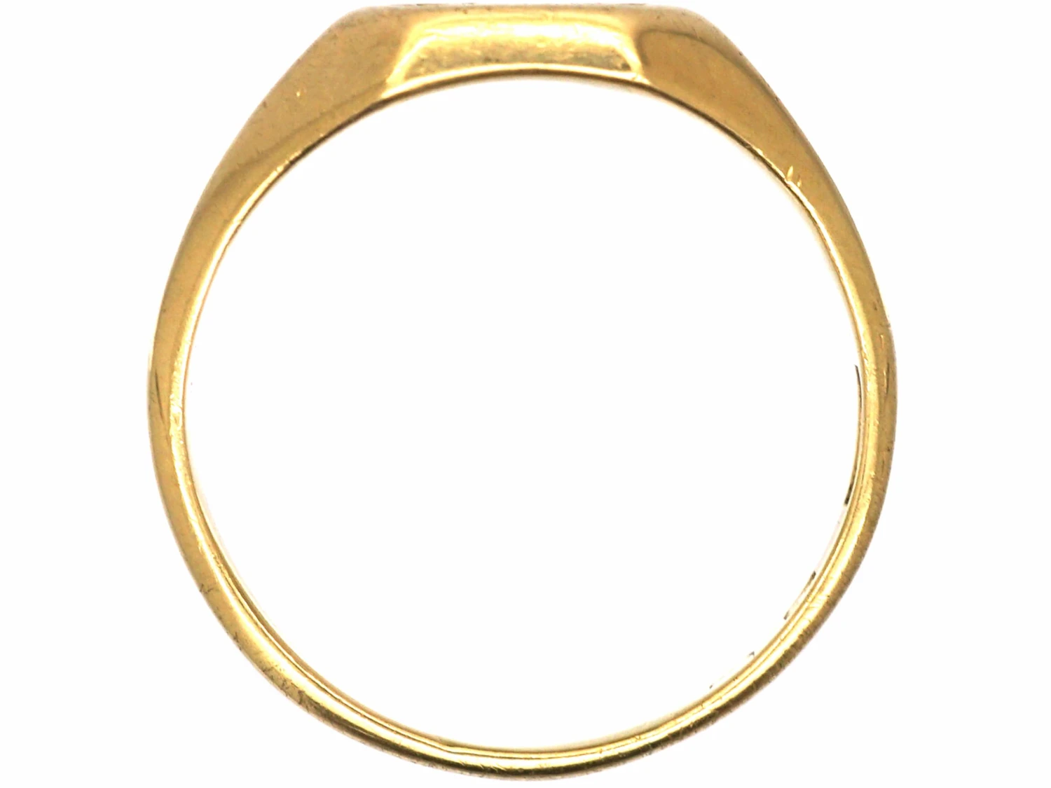 Edwardian 18ct Gold Signet Ring With Intaglio Of A Sailing Ship By Cropp & Farr 5 Edwardian 18ct Gold Signet Ring With Intaglio Of A Sailing Ship By Cropp & Farr - Image 3