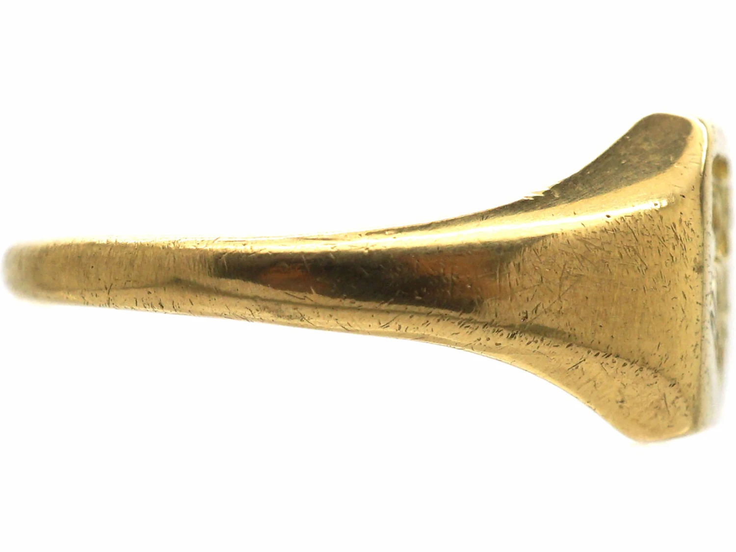 Edwardian 18ct Gold Signet Ring With Intaglio Of A Sailing Ship By Cropp & Farr 7 Edwardian 18ct Gold Signet Ring With Intaglio Of A Sailing Ship By Cropp & Farr - Image 5