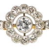 Edwardian 18ct Gold, Platinum &Diamond Target Ring