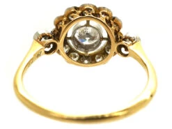 Edwardian 18ct Gold, Platinum &Diamond Target Ring 15 Edwardian 18ct Gold, Platinum &Diamond Target Ring -Antique Jewellery Company DSC08401