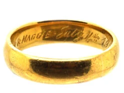 Edwardian 22ct Gold Wide Wedding Ring -Antique Jewellery Company DSC08413 copy