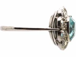 Early 20th Century Palladian, Zircon & Diamond Cluster Ring -Antique Jewellery Company DSC08446 scaled 1