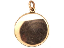 Edwardian 9ct Gold Round Locket 7 Edwardian 9ct Gold Round Locket -Antique Jewellery Company DSC08512 copy