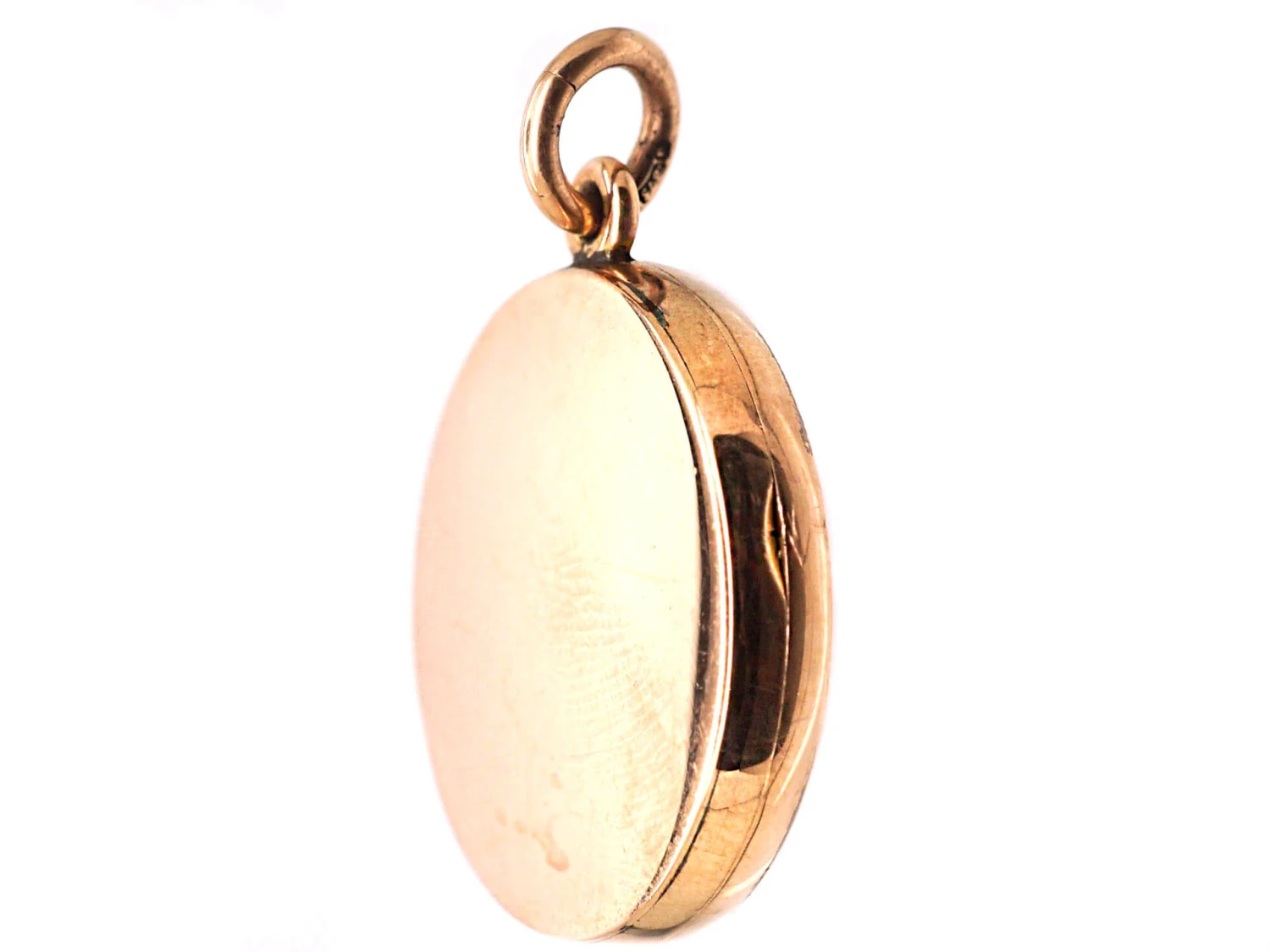 Edwardian 9ct Gold Round Locket 6 Edwardian 9ct Gold Round Locket - Image 4
