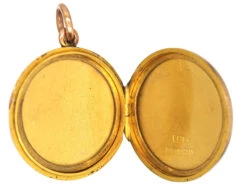 Edwardian 9ct Gold Round Locket 8 Edwardian 9ct Gold Round Locket -Antique Jewellery Company DSC08526 copy