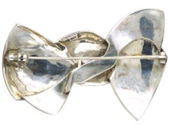 Art Deco Silver & Marcasite Bow Brooch By Theodor Fahrner 9 Art Deco Silver & Marcasite Bow Brooch By Theodor Fahrner -Antique Jewellery Company DSC08621