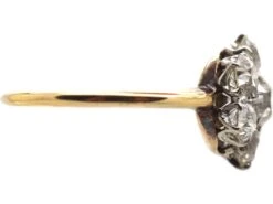 Edwardian 18ct Gold, Old Mine Cut Diamond Daisy Cluster Ring 11 Edwardian 18ct Gold, Old Mine Cut Diamond Daisy Cluster Ring -Antique Jewellery Company DSC08631