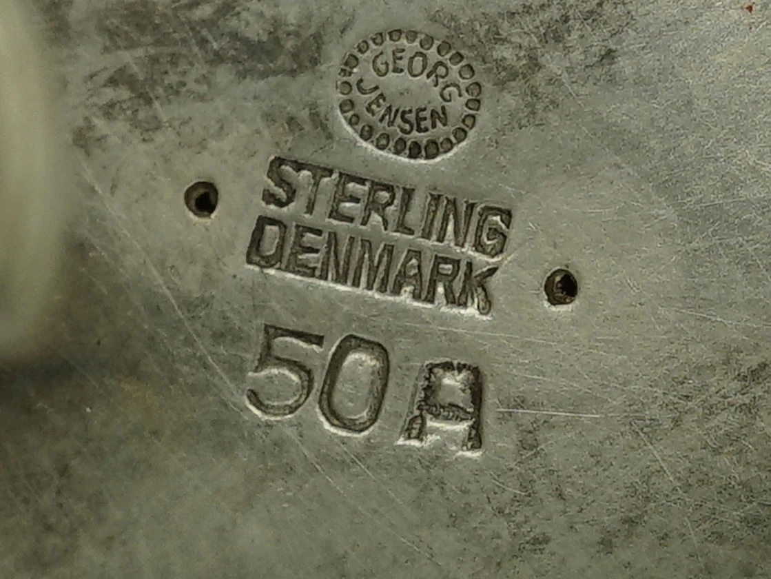 Georg Jensen Silver Double Leaf Earrings 4 Georg Jensen Silver Double Leaf Earrings - Image 2