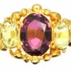 Regency 18ct Gold, Chrysolite & Almandine Garnet Ring 2 Regency 18ct Gold, Chrysolite & Almandine Garnet Ring -Antique Jewellery Company DSC08657 scaled 1