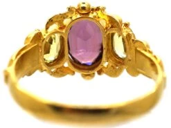 Regency 18ct Gold, Chrysolite & Almandine Garnet Ring 13 Regency 18ct Gold, Chrysolite & Almandine Garnet Ring -Antique Jewellery Company DSC08662 scaled 1