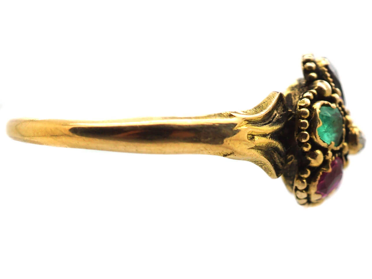 Regency 15ct Gold Regard Cluster Ring 6 Regency 15ct Gold Regard Cluster Ring - Image 4