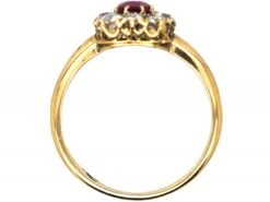 Edwardian 18ct Gold, Ruby & Diamond Pear Shaped Ring 10 Edwardian 18ct Gold, Ruby & Diamond Pear Shaped Ring -Antique Jewellery Company DSC08728 scaled 1