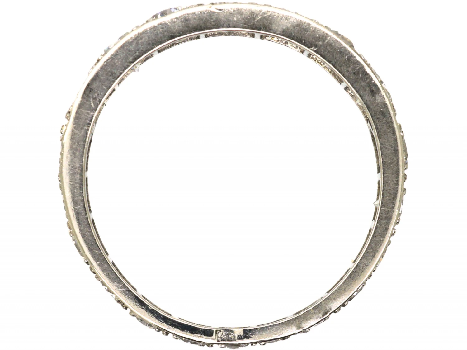 Early 20th Century Platinum, Graduated Diamond Eternity Ring 5 Early 20th Century Platinum, Graduated Diamond Eternity Ring - Image 3