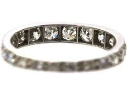 Early 20th Century Platinum, Graduated Diamond Eternity Ring 11 Early 20th Century Platinum, Graduated Diamond Eternity Ring -Antique Jewellery Company DSC08781 scaled 1
