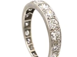 Early 20th Century Platinum, Graduated Diamond Eternity Ring 9 Early 20th Century Platinum, Graduated Diamond Eternity Ring -Antique Jewellery Company DSC08792 scaled 1
